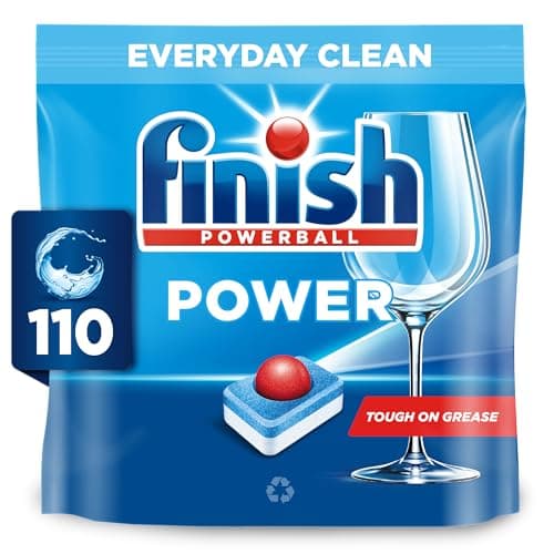 Image of Finish Power Dishwasher Tablets, 110 Tabs, Fresh Scent, Everyday Clean and Shine