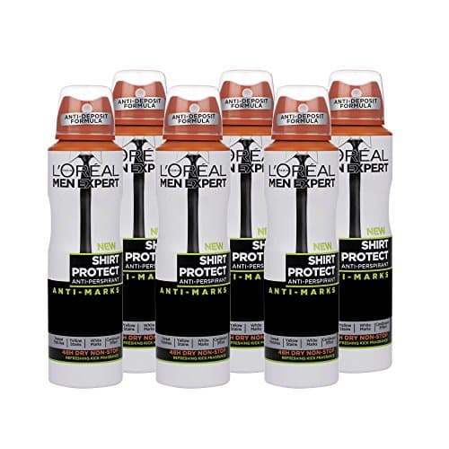 Image of L'Oréal Men Expert Shirt Protect Deodorant for Men 150 ml Pack of 6, Bulk Buy