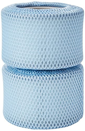 Image of MSPAUK B0303604/B0303499 Latest Filter Cartridges with Protective Nets Mesh Cover 90 Pleats Strainer Twin Pack Pool Bubble Spa Accessories-Suitable for All Mspa Hot Tubs, White