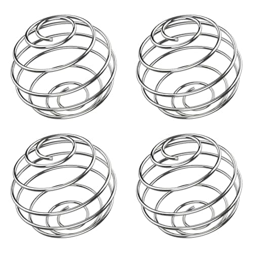Image of 4-Pack Protein Ball Shaker, Food Grade Wire Milkshake Protein Shaker Ball, 304 Stainless Steel Bottle Mixer Ball, Smoothies & Shakes, Durable Whisk Balls for Protein Drinks (Silver)