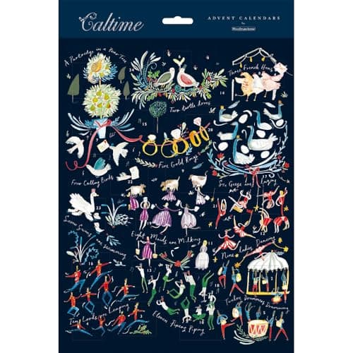 Image of Traditional Advent Calendar 12 Days Of Christmas Xmas Advent Calendar Gift Idea 607035 Caltime by Woodmansterne