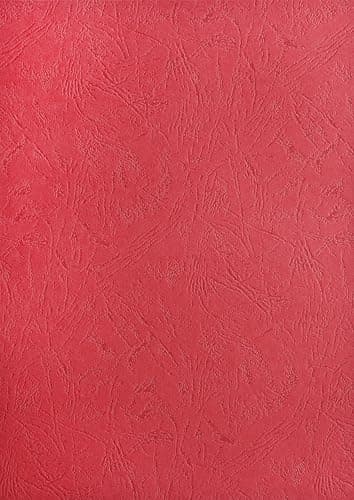 Image of PAVO Premium A4 Leather Grain Binding Cover - Red (Pack of 100)