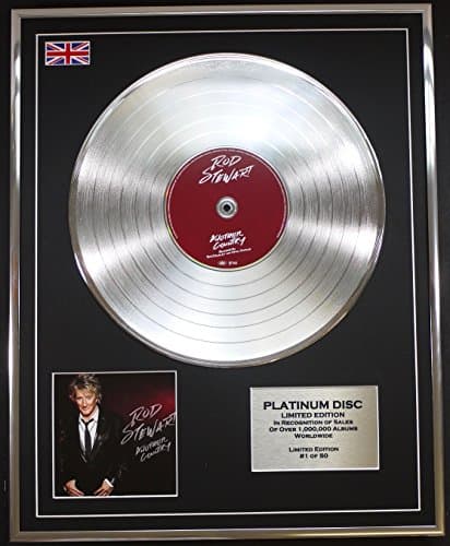 Image of ROD STEWART/LTD EDITION CD PLATINUM DISC/ANOTHER COUNTRY