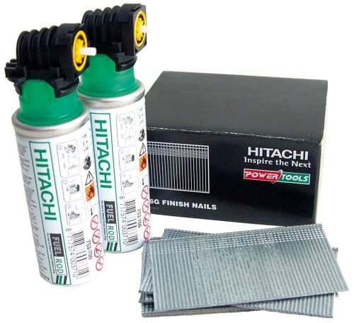 Image of Hitachi Second Fix 40 mm Galvanized 16 Gauge Straight Finish Brad Nail Pack