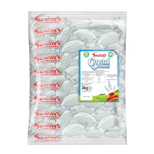 Image of Swizzels 3kg Bag of Crystal Mints Sweets