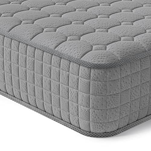 Image of Vesgantti 2FT6 Small Single Mattress 75x190cm, 10 Inch Hybrid Mattress with Breathable Memory Memory Foam and Individually Pocket Spring - Medium Firm, Grey