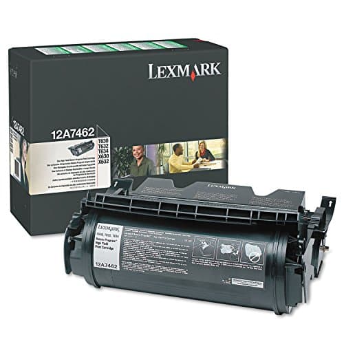 Image of Lexmark black laser toner cartridge T630 T630N VE T632 T632N T632DTN T632DTNF T632TN T634 T634TN T634N T634DTN T634DTNF 12A7462