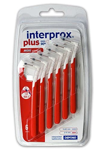 Image of Interprox Interdental Brushes Plus Mini Conical Red 6 pieces, pack of 3 (3x 6 pieces)