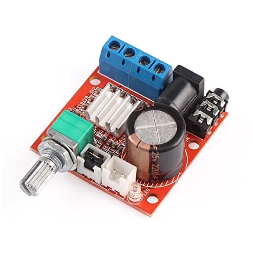 Image of DollaTek Mini 2.0 Hi-fi Electronic Stereo Audio Assembled Amplifier Portable AMP 10W+10W 2 Channel Class-D DC 12V Digital Booster Amplifier Board Module for CD MP3 MP4 PC Speaker