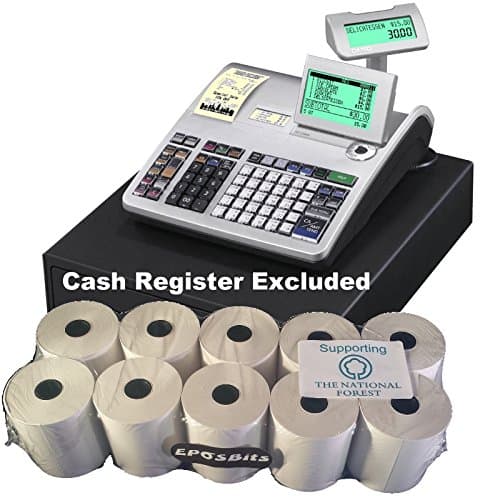 Image of EPOSBITS® Brand Rolls to Fit Casio SE-S3000 SES3000 SES SE S3000 S 3000 Cash Register - 10 Rolls