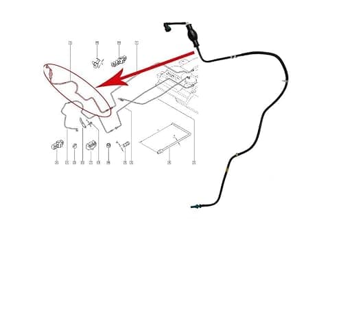 Image of Fuel Primer Hose Pipe for Renault Trafic Vauxhall Opel Vivaro Nissan Primastar 1.9 2.0 2.5 DCI CDTI Diesel 8200505325 4416876 93857417 1751000Q0A