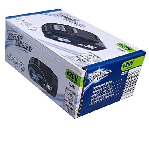 Image of ACTIV ENERGY Li-Ion Battery, 20 Volt, 2.0 Ah, 36 Watt hours, for Ferrex Cordless Tools, Garden Tools
