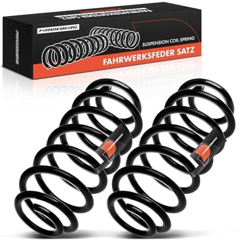 Image of Frankberg 2x Coil Spring Rear Compatible with T.o.u.r.a.n 1T1 1T2 2003-2010 T.o.u.r.a.n 1T3 2010-2015 Replace# 1K0511115BL