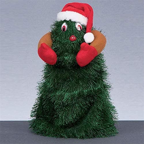 Image of 30cm Musical Dancing Christmas Tree - Plays Jingle Bell Rock 1970