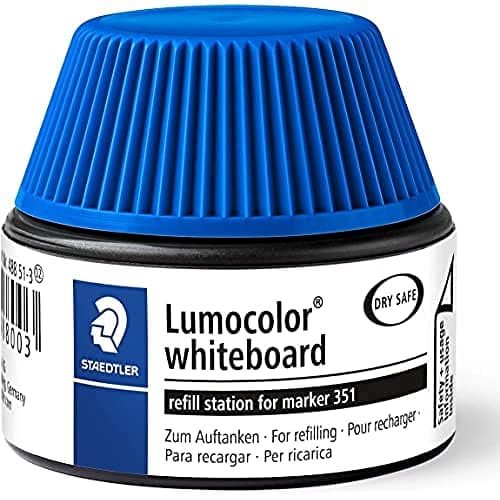 Image of Staedtler Lumocolor 488 51-3 Whiteboard Marker Refill Station - Blue