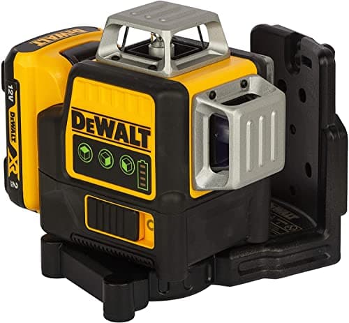 Image of DEWALT Self Levelling Multi Line 3 x 360 Degrees Green Beam Laser 12V MAX* with Battery 2.0Ah Li-Ion and Charger Carry Case DCE089D1G