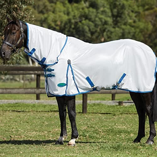 Image of WeatherBeeta ComFiTec Essential Mesh II Combo Neck, White/Delft Blue/Mint, 7'0