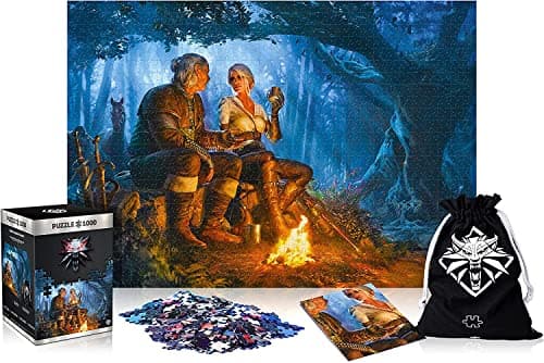 Image of Good Loot The Witcher: Journey of Ciri, 1000 Piece Jigsaw, includes Poster and Bag, 68 x 48, for Adults & Kids Age 14 Years And Up, perfect for Christmas and Birthday Present, Game-Artwork (1101074)