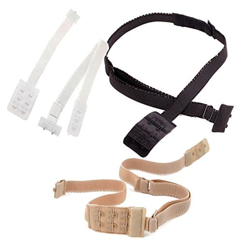 Image of Backless Low Back Bra Strap Converter Extender - Choose Your Colour White - Black or Nude or Pack of 3