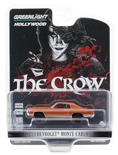 Image of Greenlight Collectibles 62040-B Hollywood Series 43-1:64 Scale Diecast Model - The Crow – 1971 Chevy Monte Carlo