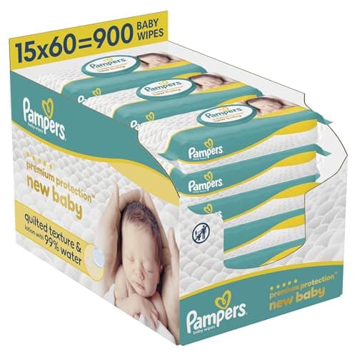Image of Pampers New Baby Wipes 15x60