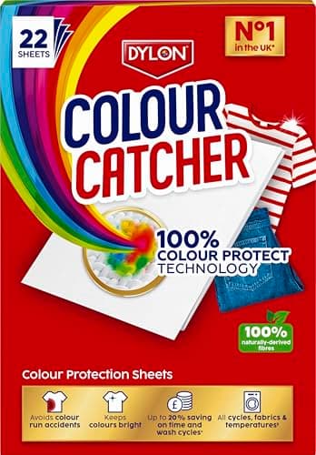 Image of Colour Catcher Laundry Sheets (22 Sheets) - Protects Colours, Avoids Colour Run Accidents, Unscented, Synthetic Free