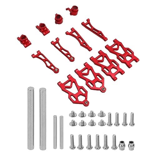 Image of Yinhing RC Upper Lower Suspension Arms Aluminum Alloy Swing Arm Kit for SCY16101PRO 16102/16 Remote Control Car – Engineered Lightweight Blue Suspension Upgrade for Enhanced Performance a (Red)