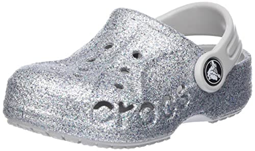 Image of Crocs Unisex Kids Baya Clog K Clog, Silver, 4 UK Child
