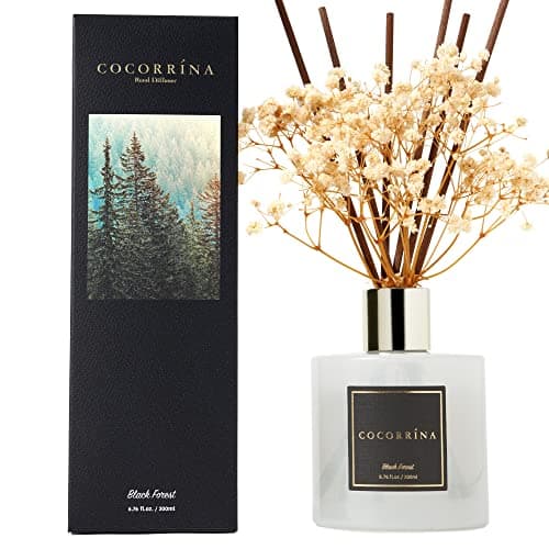 Image of COCORRÍNA Reed Diffuser Sets, 200ml Black Forest Diffuser with Sticks Home Fragrance for Bedroom Bathroom Living Room, Home & Office Decor