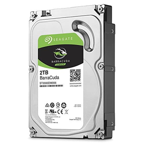 Image of Seagate BarraCuda 2 TB Internal Hard Drive HDD – 3.5 Inch SATA 6 Gb/s 7200 RPM 64 MB Cache for Computer Desktop PC Laptop (ST2000DM008)