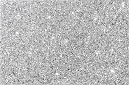 Image of Placemat Silver Bling Waterproof Heat Resistant Washable Table Mat, Anti-Slip Rectangle Glitter Place Mat, 4pcs Crushed Diamond Silver Crystal Filled Kitchen Table Mat, 29x12cm