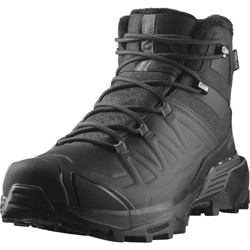 Image of Salomon X Ultra Snowpilot Waterproof Men's Hiking Shoes, Snow Stable, Durable Warmth, and Winterproof, Black, 9