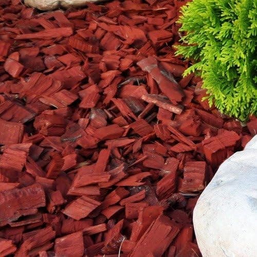 Image of PSB Wood Chip Red Coloured Garden Chipping Flower Bark Wedding Decorative Landscape