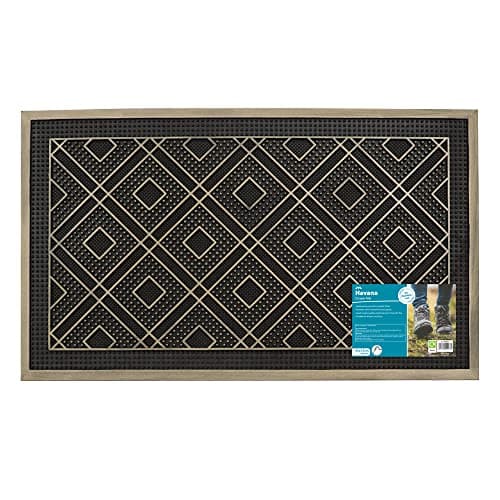 Image of JVL Havana Rubber Pin Doormat, 45x75cm, Diamond