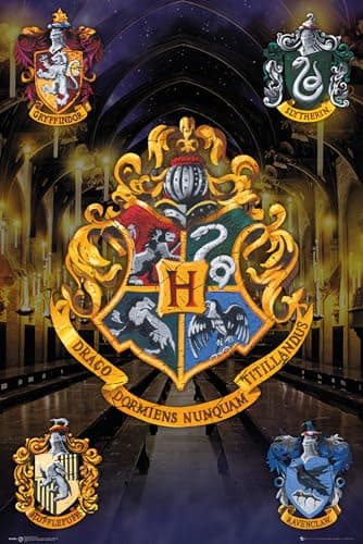 Image of GB eye Harry Potter Crests 61 x 91.5cm Maxi Poster