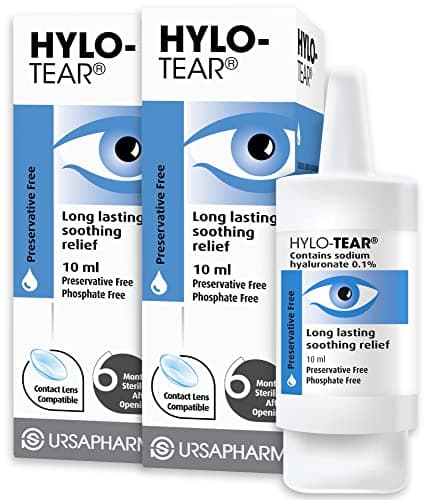Image of HYLO Tear - Double Pack – Preservative Free Eyedrops – Sodium Hyluronate 0.1%- Eye Drops to Lubricate Dry Eyes – 2x10ml