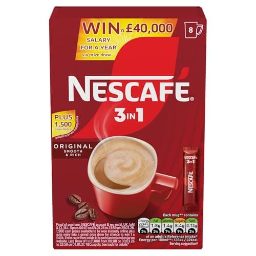 Image of NESCAFÉ 3 IN 1's Original (1 Pack 8 Drinks)