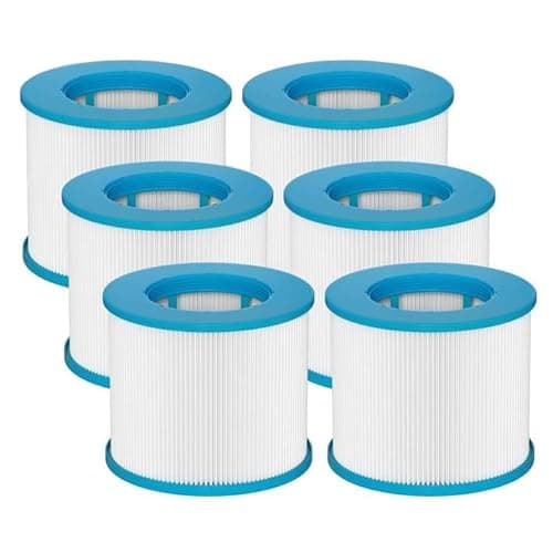 Image of Vokowin Hot Tub Spa Filter Cartridges for Clever Spa 80 * 100 mm filter cartridge, for aquaparx, for aqua spa, for Costyway, Pack of 6