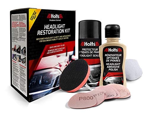 Image of Holts Headlight Restoration Kit, Award Winning Headlamp Restoration Kit, Professional Quality Car Headlight Cleaner To Restore Clarity, Reliable & Easy To Use To Help Pass MOT, Complete Car Kit