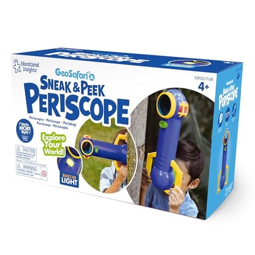 Image of Learning Resources GeoSafari Jr Sneak & Peek Periscope, Wide Viewing & LED Lights, Ages 4+, Science Gifts for Kids
