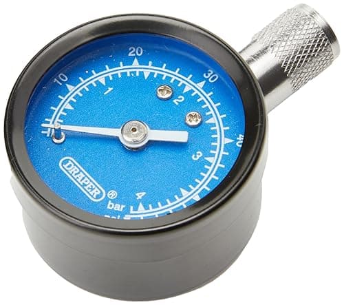 Image of Draper 69923 Tyre Pressure Gauge, Packaging may vary, Blue