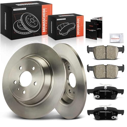 Image of Frankberg Brake Kit incl. 2x Brake Disc + 4x Brake Pad Rear Compatible with K.u.g.a II DM2 2013-2019 Replace# 5202205