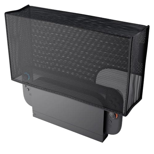 Image of PlayVital Breathable Dust Cover for Nintendo Switch 2, Anti-Scratch Nylon Dust Guard Waterproof Cover Sleeve for Nintendo Switch 2 Console & Charging Dock - Black