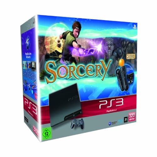 Image of PS3 - Konsole Slim Black 320GB + Sorcery + Move-Bundle