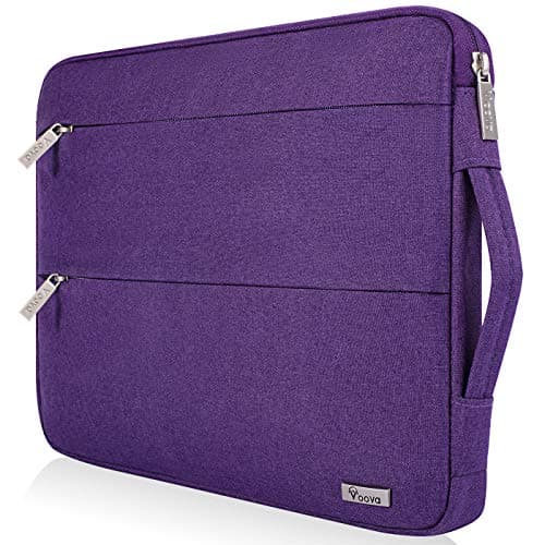 Image of Voova Laptop Case Sleeve 15.6 16 Inch with Handle, Waterproof Slim Computer Cover Bag Compatible with MacBook Pro M3/M4 16, 15.6” HP Acer Lenovo ThinkPad IdeaPad Asus Laptop, Men Women, Purple