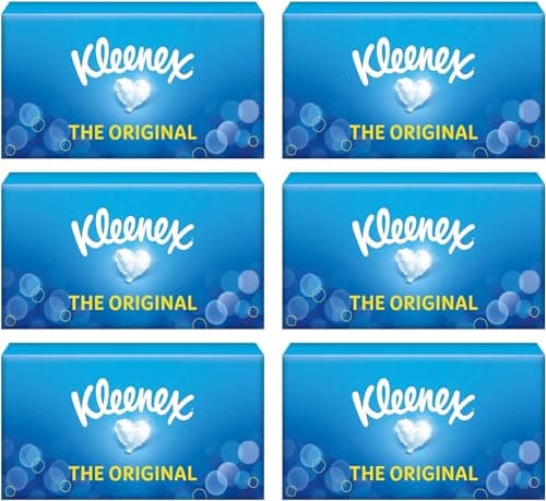 Image of Kleenex Original Facial Tissues – 6 Standard Tissue Boxes
