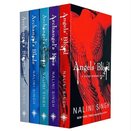 Image of Guild Hunter Series 1-5 Books Collection Set By Nalini Singh (Angels' Blood, Archangel's Kiss, Archangel's Consort, Archangel's Blade & Archangel's Storm)