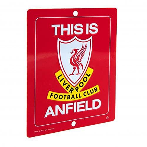 Image of Official Liverpool FC Metal Window Sign (14 x 12cm)