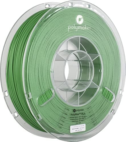 Image of BuildTak PM70482 Polymaker PolyMax Nano reinforced PLA Filament featuring Jamfree Technology True Colours, 1.75 mm Diameter, 750 g, 0.75 kg Spool, True Green