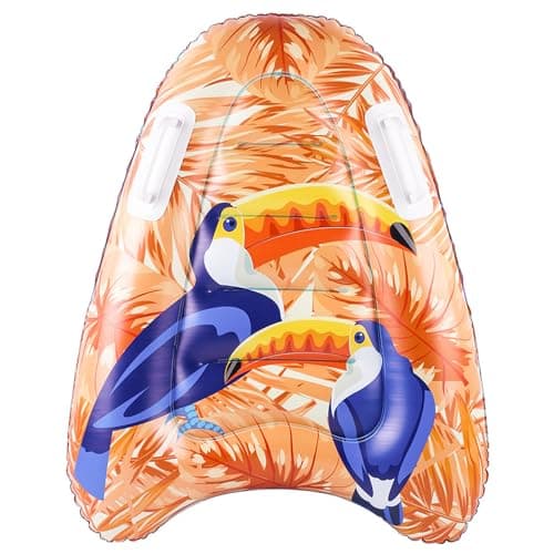 Image of Floating Surfboard,Inflatable Surfboard with Handles,Portable Bodyboard for Adults,Lightweight Outdoor Floats Boards, Pool Float Beach Surfboard for Beach Surfing Swimming Summer Water Fun (Bird)